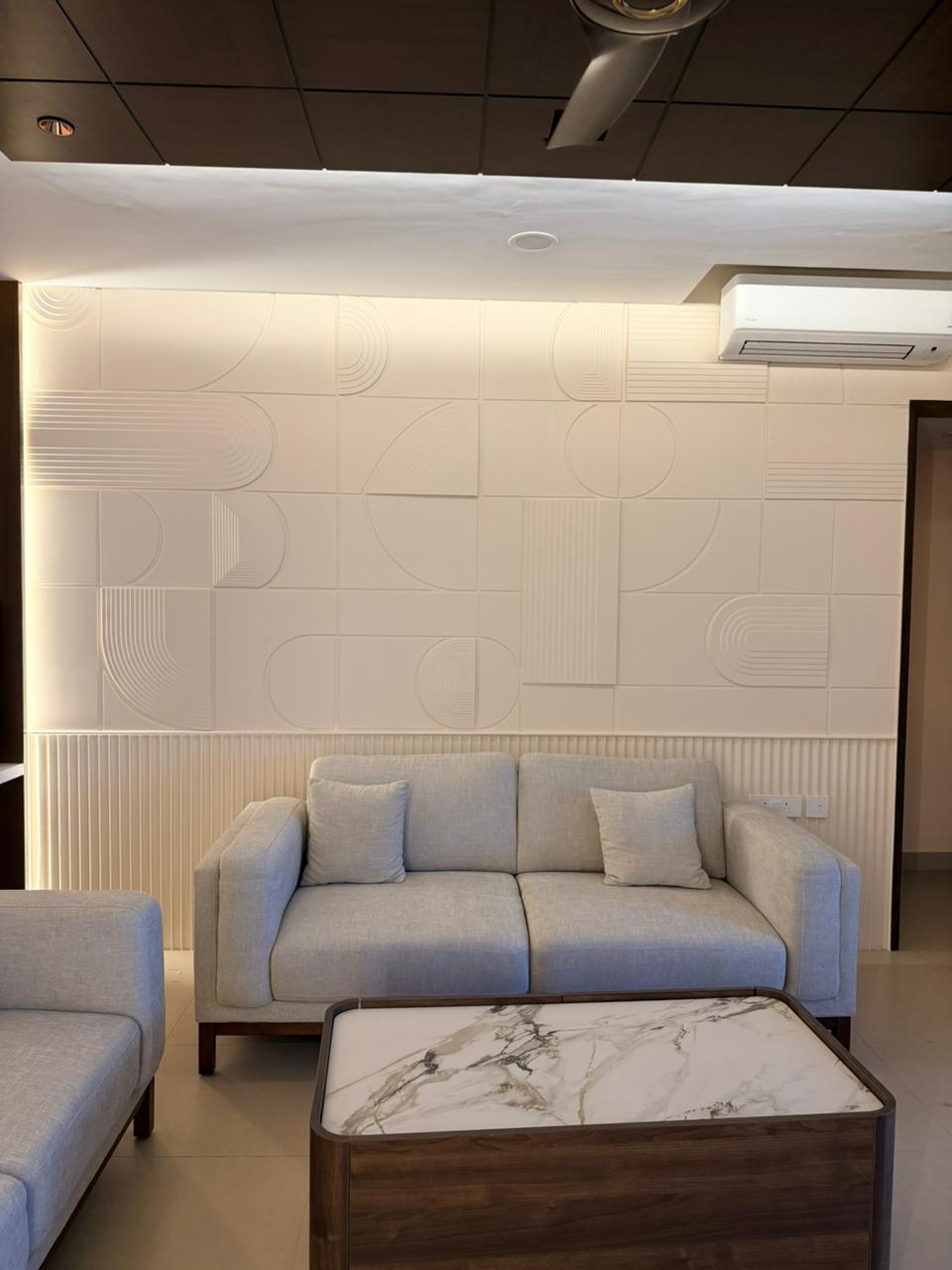 Compact premium living room sofa layout for Chennai homes