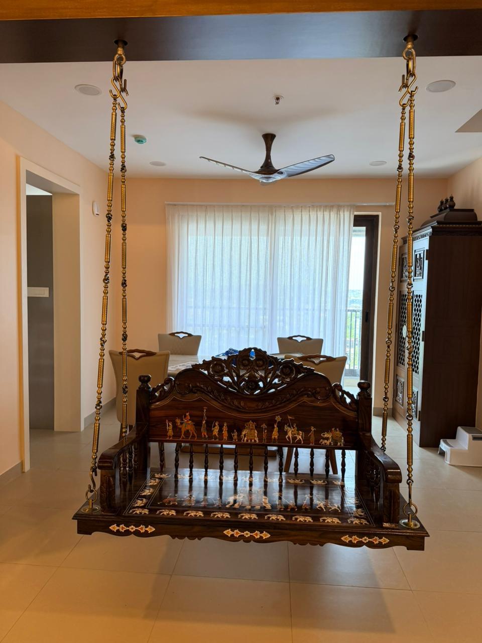 Premium swing and dining room interior design for Chennai homes