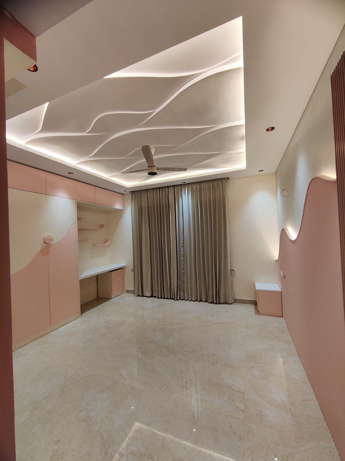 Curved ceiling corridor design for modern premium interiors