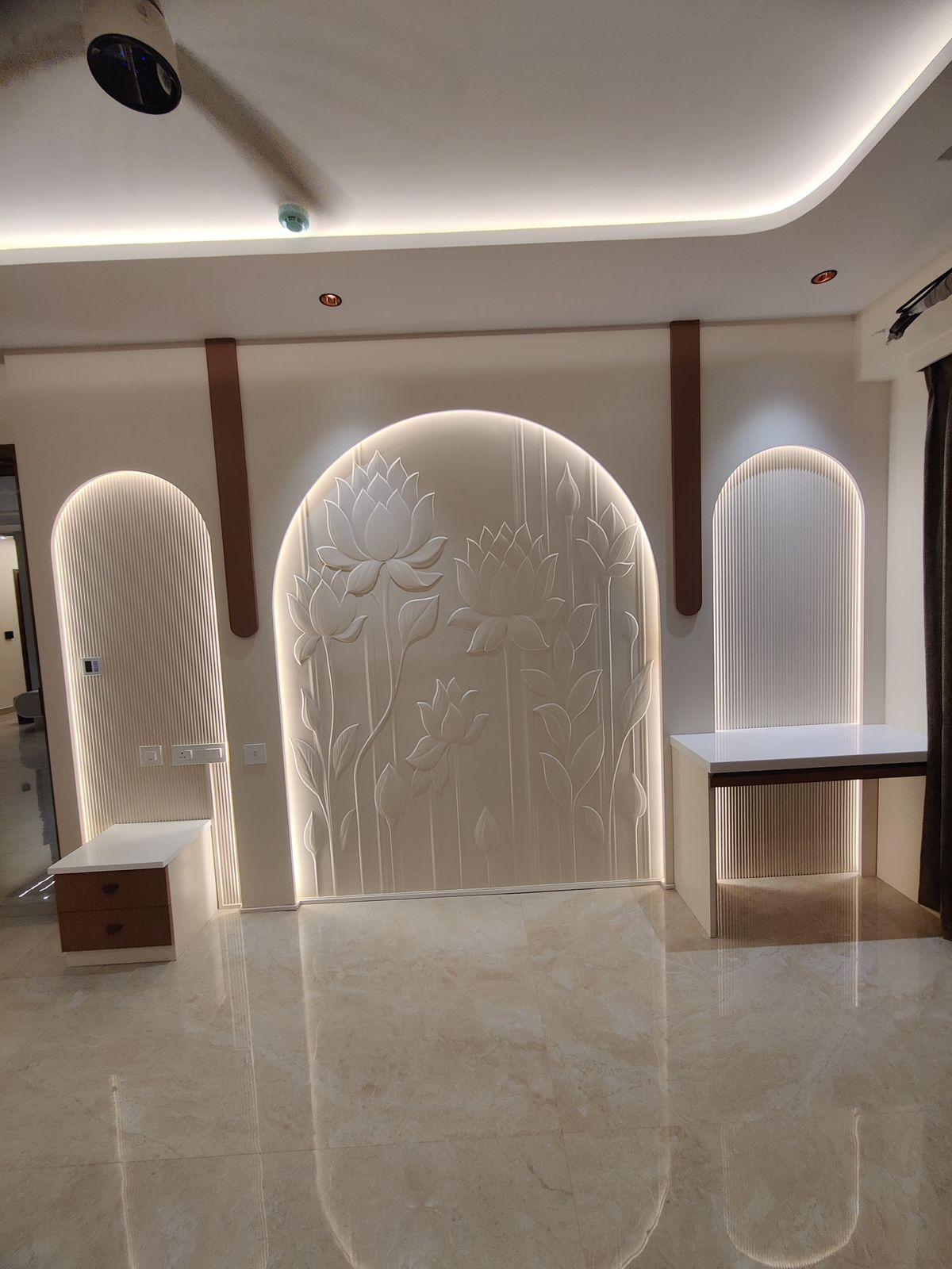 False ceiling design for premium living room interiors
