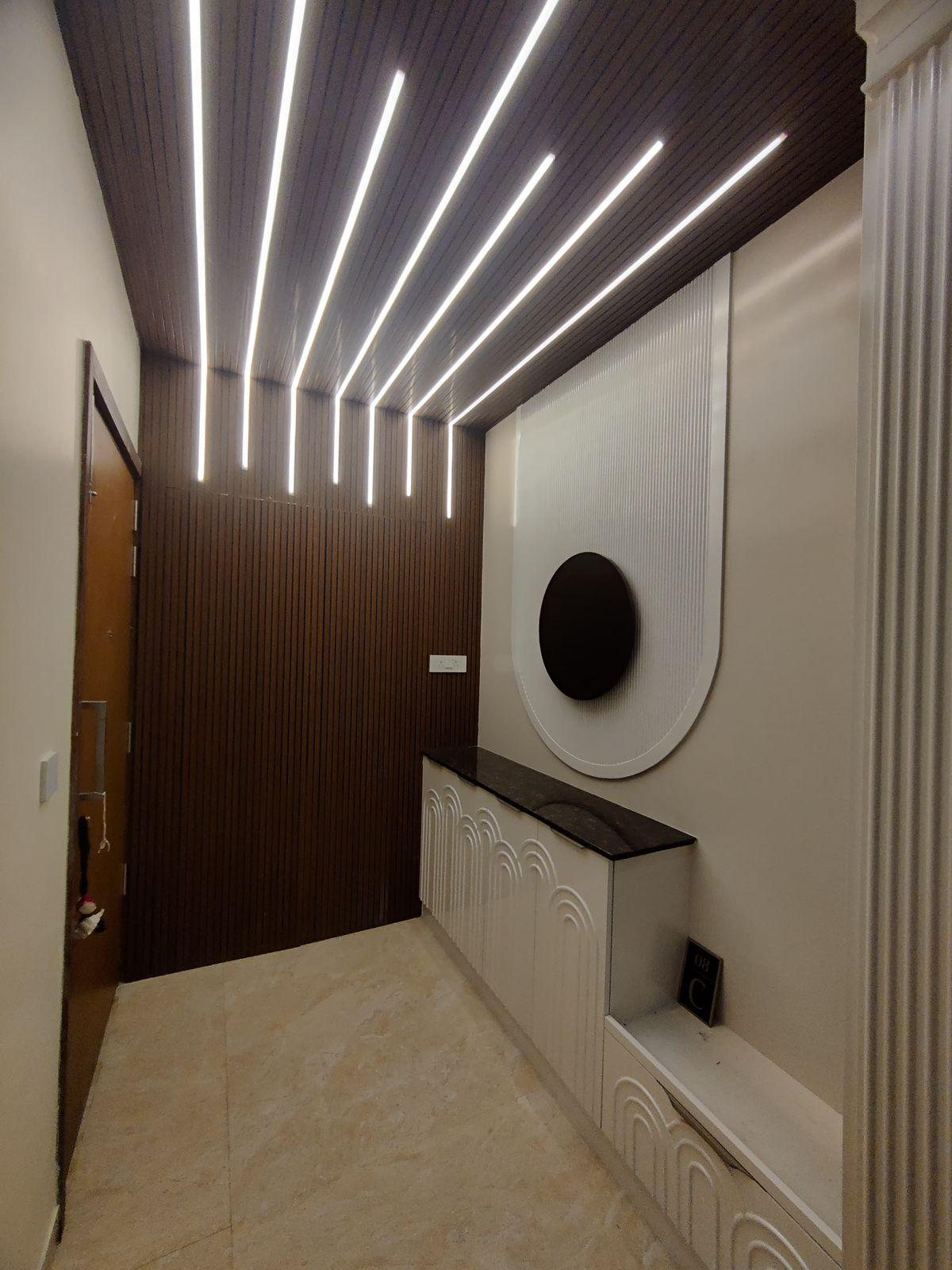 Modern console lighting and wall design for premium interiors