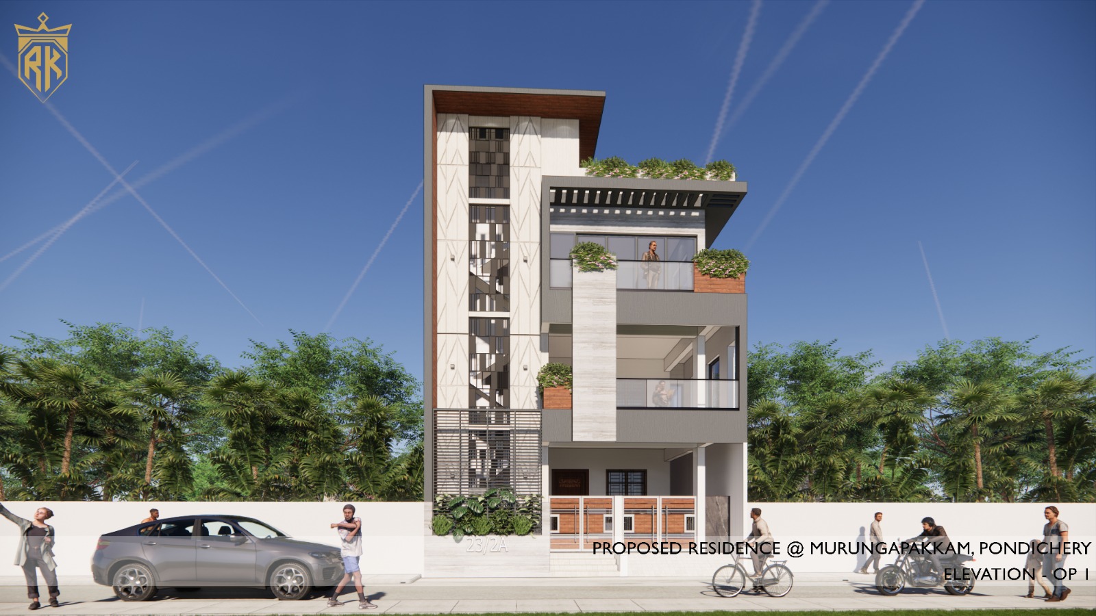 Modern architecture project reference by Naga Design Studio Chennai