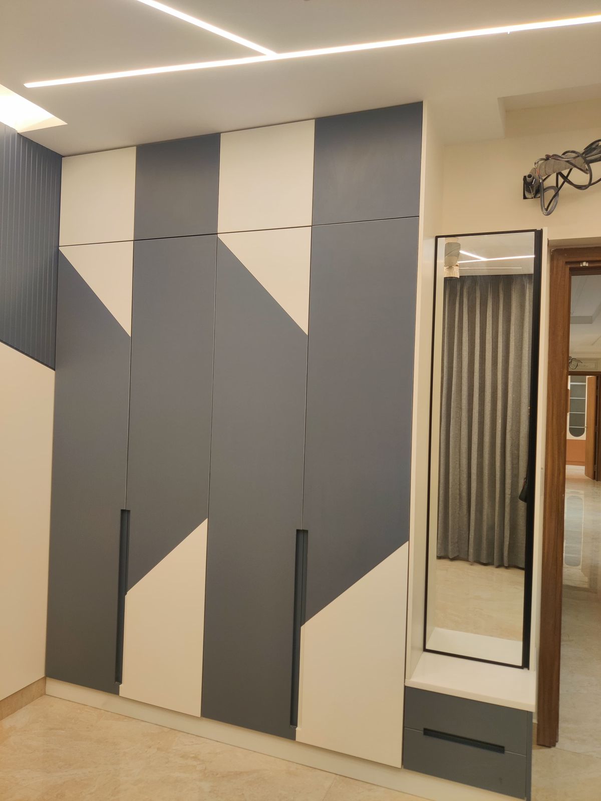 Premium modern interior design site detail in Chennai
