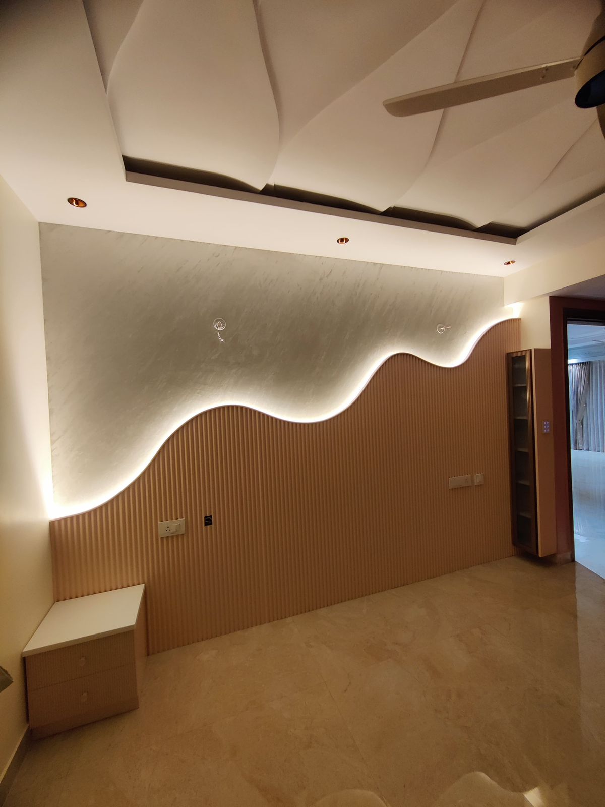 Premium modern interior design site detail in Chennai