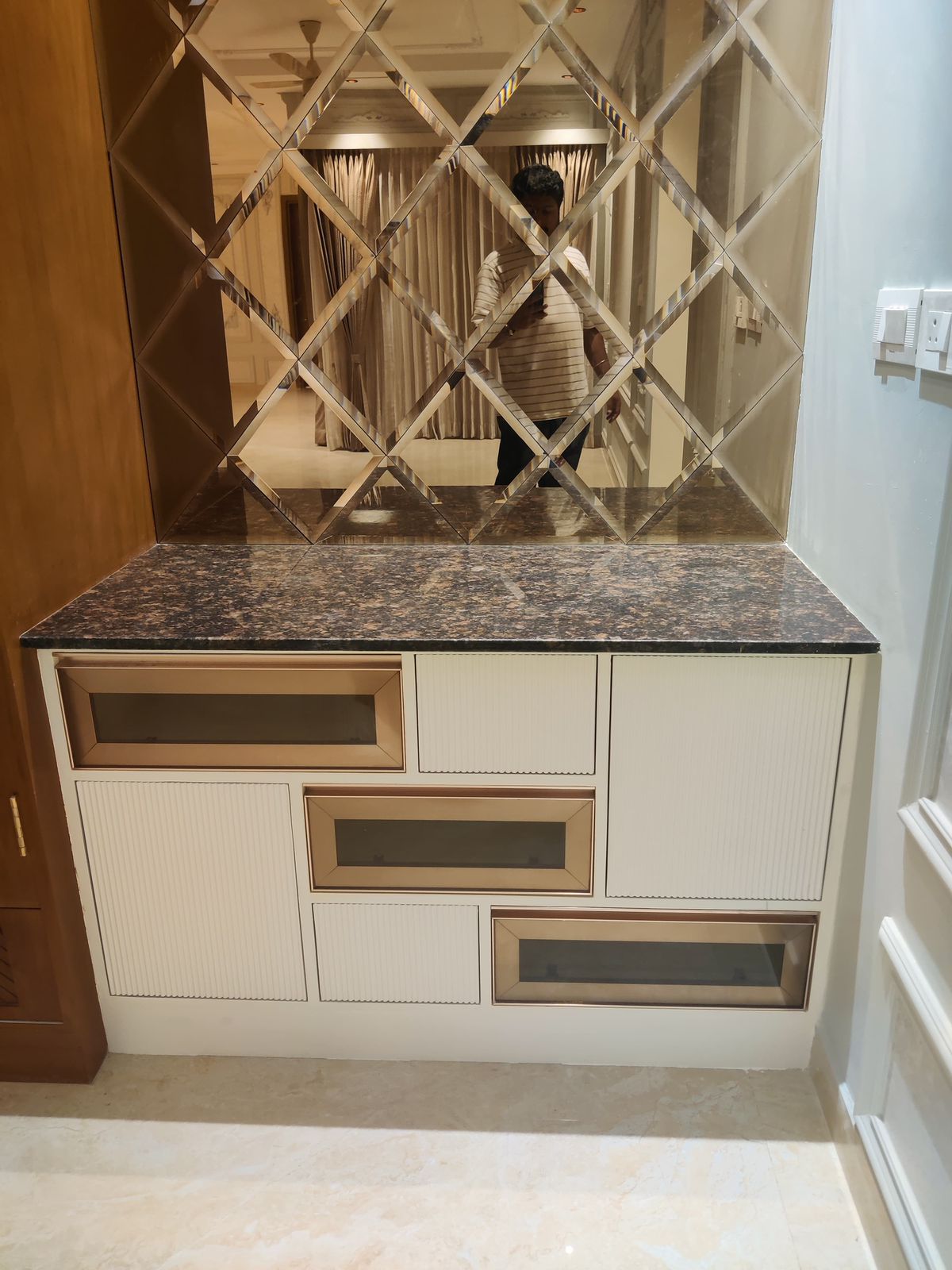 Premium modern interior design site detail in Chennai