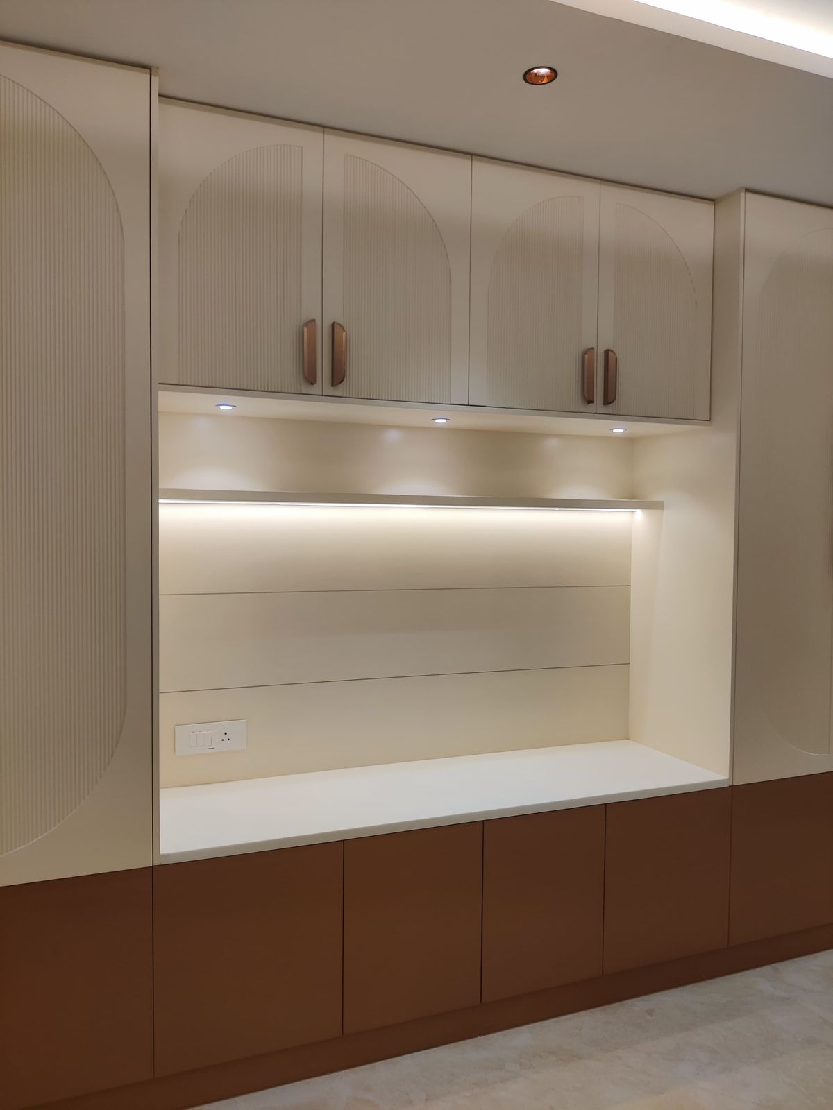 Premium modern interior design site detail in Chennai
