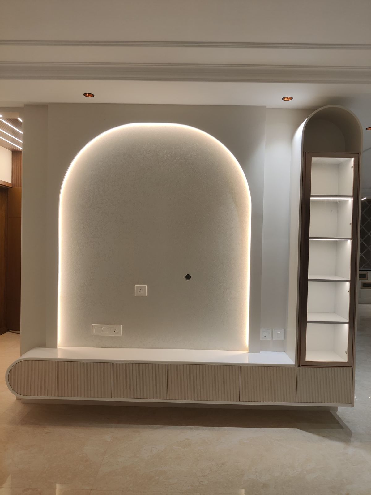 Premium modern interior design site detail in Chennai