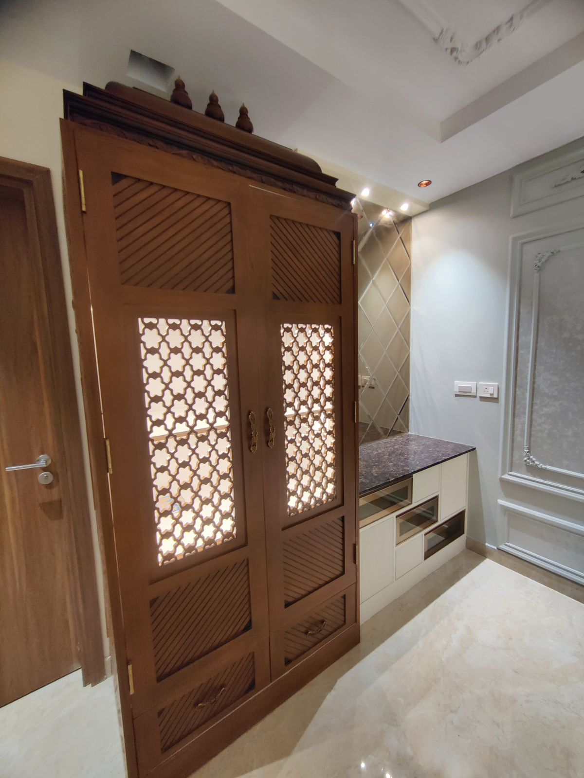 Premium modern interior design site detail in Chennai