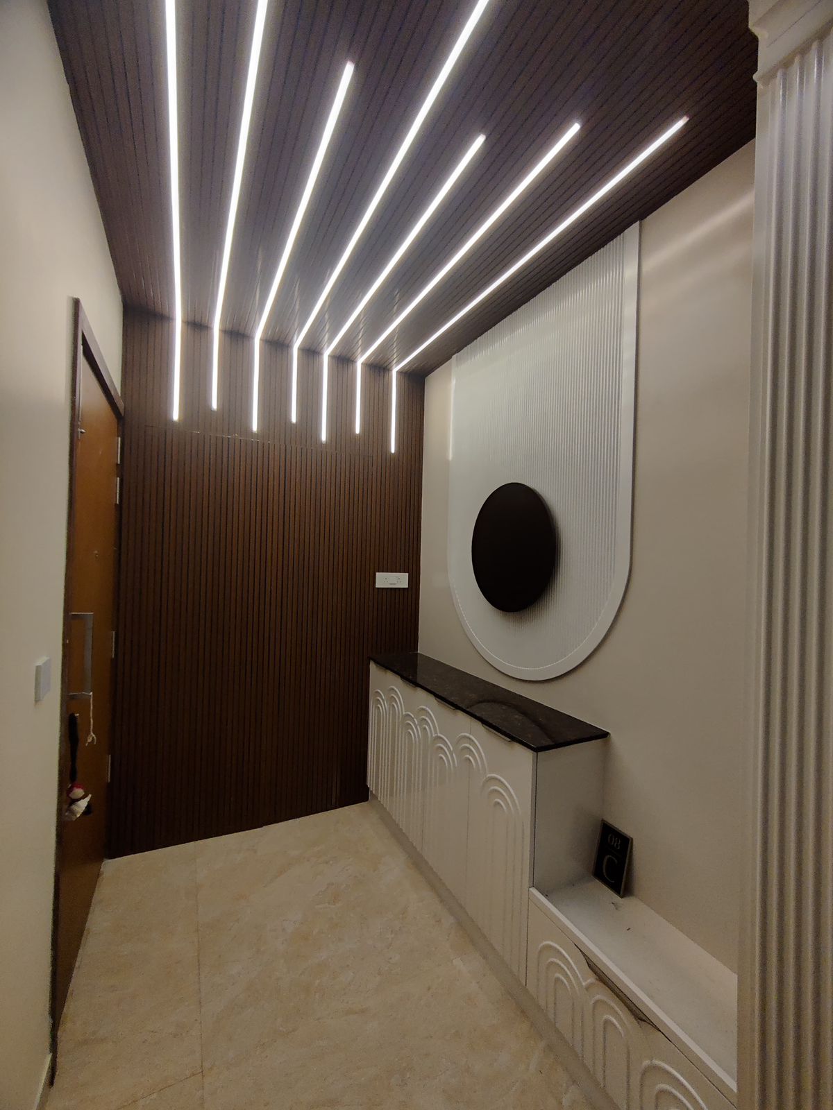 Premium modern interior design site detail in Chennai