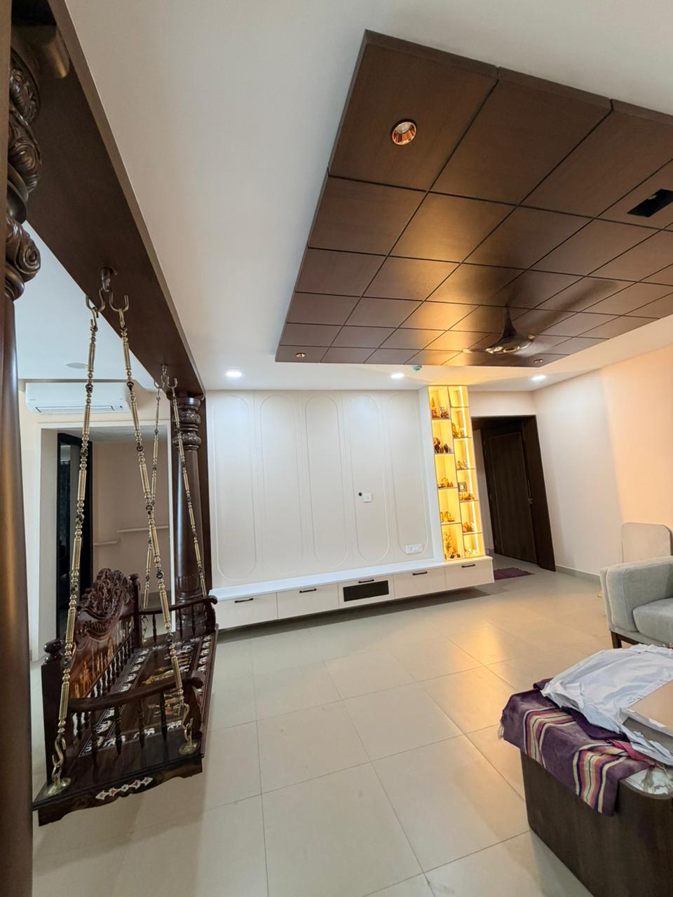 Premium modern living room interior design in Chennai