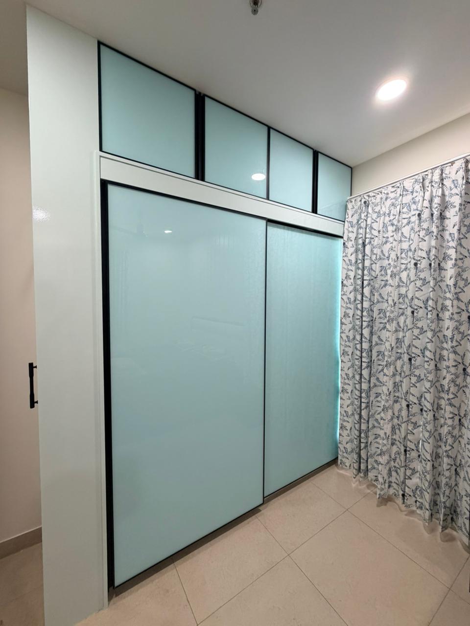 Premium wardrobe storage detail for bedroom interiors in Chennai
