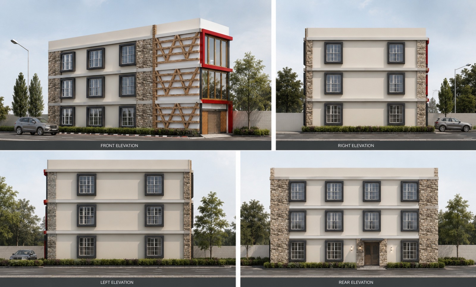 Commercial architecture and interior design project in Chennai